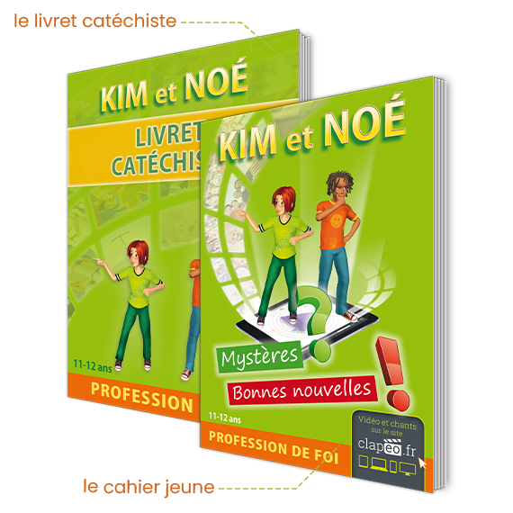 Couverture Kim etNoé profession de foi jeune et catéchiste